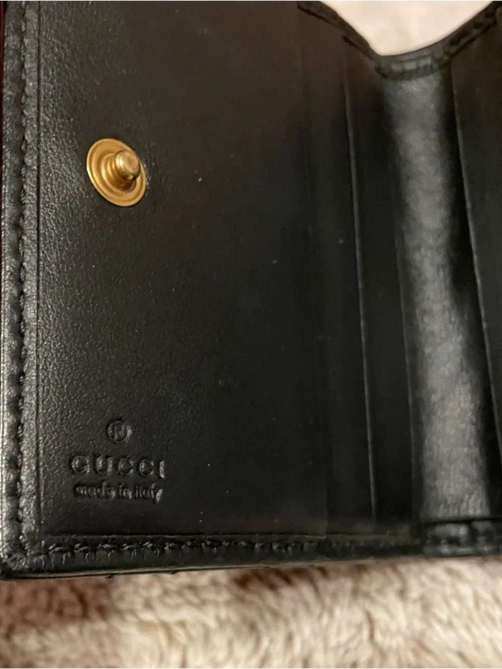 Gucci GG Marmont Card Holder Black Calfskin - Picture 5 of 7